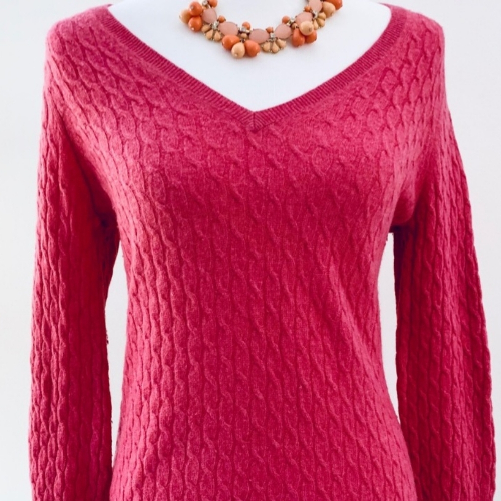 Banana Republic Wool Cashmere Cableknit Sweater sz S